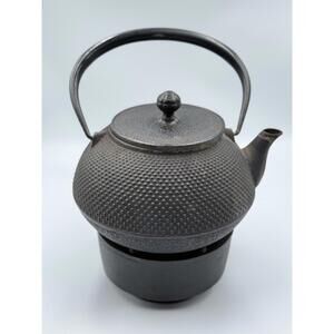 Japanese Cast Iron Tetsubin Teapot w/ Trivet – Traditional Iron Tea Kettle